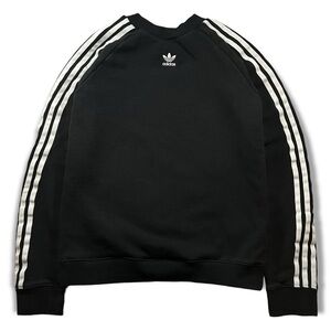 ADIDAS ORIGINALS BLACK TREFOIL SWEATSHIRT - (S)
